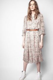 Raya Moseline Mini Kaleido Dress - dress women  ZadigampVoltaire at Zadig & Voltaire