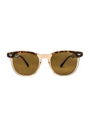 Rayban Hawkeye In Havana Transparent Brown Brown Gradient Polar at Revolve