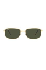 Rayban Rectangle In Gold at Revolve