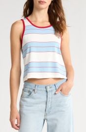 Re/Done Bama Stripe Cotton Tank at Nordstrom