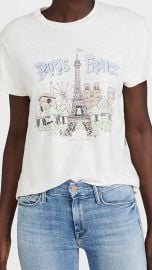 Re Done 70s Loose Tee Paris France at Shopbop