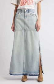 Re Done Denim Column Maxi Skirt at Nordstrom