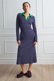 Reade Pinstripe Knit Dress by SIMONMILLER Rent the Runway at Rent the Runway