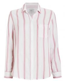 Reagan Striped Button Front Shirt at Intermix