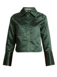 Rebecca Chinz contrast-stitch satin shirt at Matches