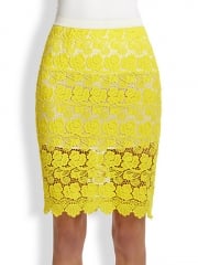 Rebecca Minkoff - Angelica Floral Lace Skirt at Saks Fifth Avenue