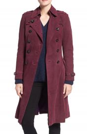 Rebecca Minkoff  Amis  Double Breasted Suede Trench Coat at Nordstrom