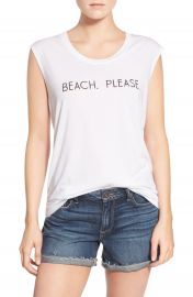 Rebecca Minkoff  Beach  Please  Jersey Muscle Tee at Nordstrom