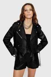 Rebecca Minkoff Cropped Jett Moto Jacket at Rebecca Minkoff