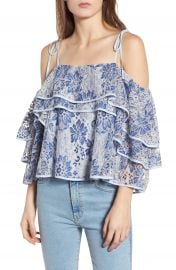 WornOnTV: Shamea’s blue floral ruffle lace top on The Real Housewives ...