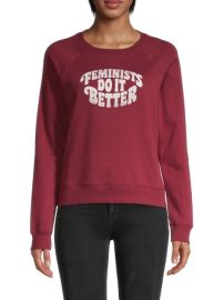 Rebecca Minkoff Feminists Do it Better Cotton-Blend Sweatshirt on SALE at Saks Off 5th