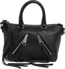 Rebecca Minkoff Micro Moto Leather Satchelbr at Nordstrom Rack