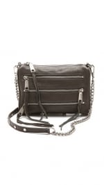 Rebecca Minkoff Mini Zip Crossbody in Elephant at Shopbop