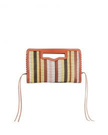 Rebecca Minkoff Multicolor Striped Woven Clutch Bag at Neiman Marcus