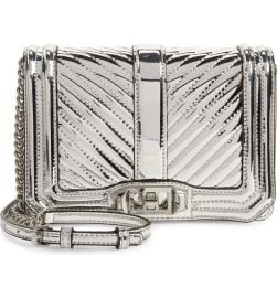 Rebecca Minkoff Small Love Quilted Metallic Crossbody at Nordstrom