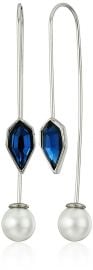 Rebecca Minkoff Stone Mix Hardwire Threader Drop Earrings at Amazon