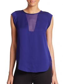 Rebecca Taylor - Charlie Silk Top at Saks Fifth Avenue