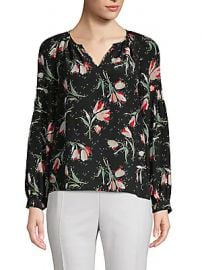 Rebecca Taylor - Floral Silk Blouse at Saks Off 5th