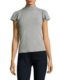 Rebecca Taylor - Mockneck Jersey Top at Saks Fifth Avenue