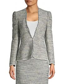 Rebecca Taylor - Puff Sleeve Tweed Jacket at Saks Off 5th