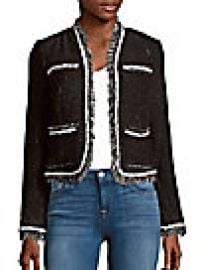 Rebecca Taylor - Rio Tweed Long Sleeve Jacket at Saks Off 5th