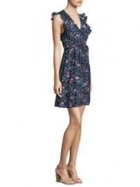 Rebecca Taylor - Ruby Floral Print Silk A-Line Dress at Saks Fifth Avenue