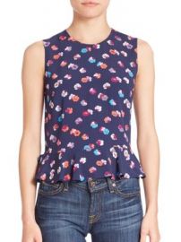 Rebecca Taylor - Sakura Peplum Top at Saks Fifth Avenue