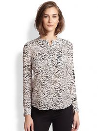 Rebecca Taylor - Silk Leopard-Print Blouse at Saks Fifth Avenue