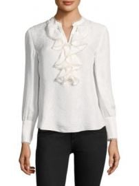 Rebecca Taylor - Silk Ruffle Blouse at Saks Fifth Avenue