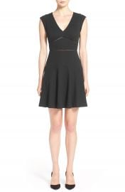 Rebecca Taylor  Taylor  V-Neck Fit   Flare  Dress at Nordstrom