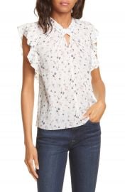 Rebecca Taylor Adelaide Floral Silk Blend Top  Nordstrom Exclusive Color    Nordstrom at Nordstrom