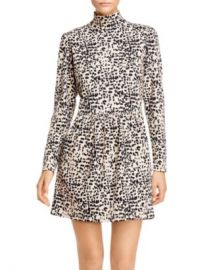 Rebecca Taylor Animal-Print Turtleneck Mini Dress Women - Bloomingdale s at Bloomingdales