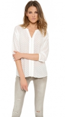 Rebecca Taylor Clip Dot Blouse at Shopbop