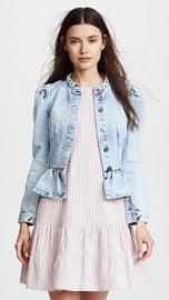 Rebecca Taylor Denim Peplum Jacket at Shopbop