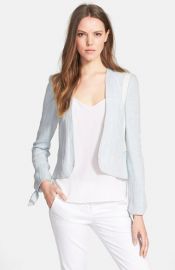 Rebecca Taylor Double Face Linen andamp Cotton Jacket at Nordstrom