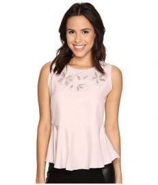 Rebecca Taylor Floral Cutout Top at Zapposcom at Zappos