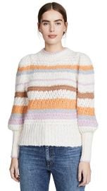 Rebecca Taylor Fluffy Stripe Pullover at Shopbop