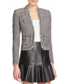 Rebecca Taylor Fringe Tweed Jacket at Bloomingdales