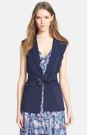 Rebecca Taylor Lace Detail Suiting Vest at Nordstrom