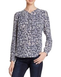 Rebecca Taylor Laine Floral Print Silk Blouse at Bloomingdales