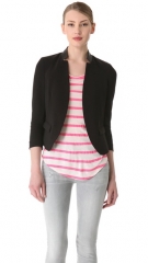 Rebecca Taylor Leather Trim Blazer at Shopbop