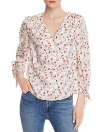 Rebecca Taylor Lia Floral Silk Top Bloomingdales at Bloomingdales