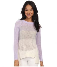 Rebecca Taylor Long Sleeve Ombre Pullover Color Combo at Zappos