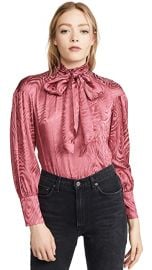 Rebecca Taylor Long Sleeve Swirl Jacquard Top at Shopbop