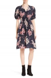 Rebecca Taylor Phlox Silk Midi Dress at Nordstrom