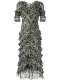 Rebecca Taylor Ruffled leopard-print Dress - Farfetch at Farfetch