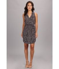 Rebecca Taylor SL Leo Silk Dress SteelStealth GrayStealth Gray at 6pm