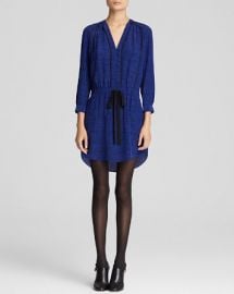 Rebecca Taylor Shirt Dress - Ink Dot Print Silk at Bloomingdales