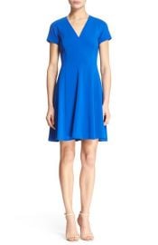 Rebecca Taylor Short Sleeve Fit and Flare Dress at Nordstrom