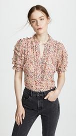 Rebecca Taylor Short Sleeve Margo Floral Top at Shopbop